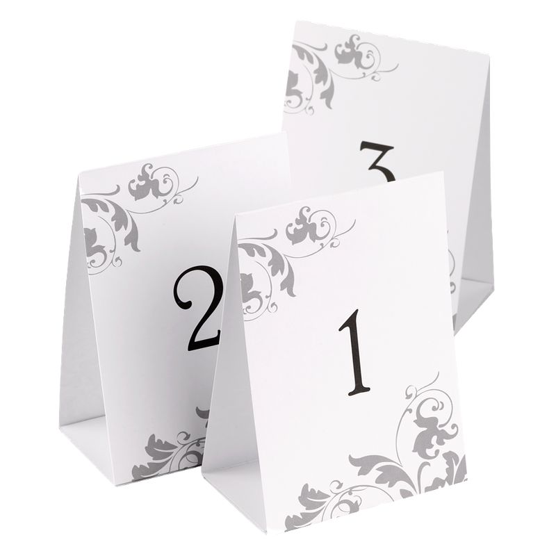 40ct Wedding Table Number Tents