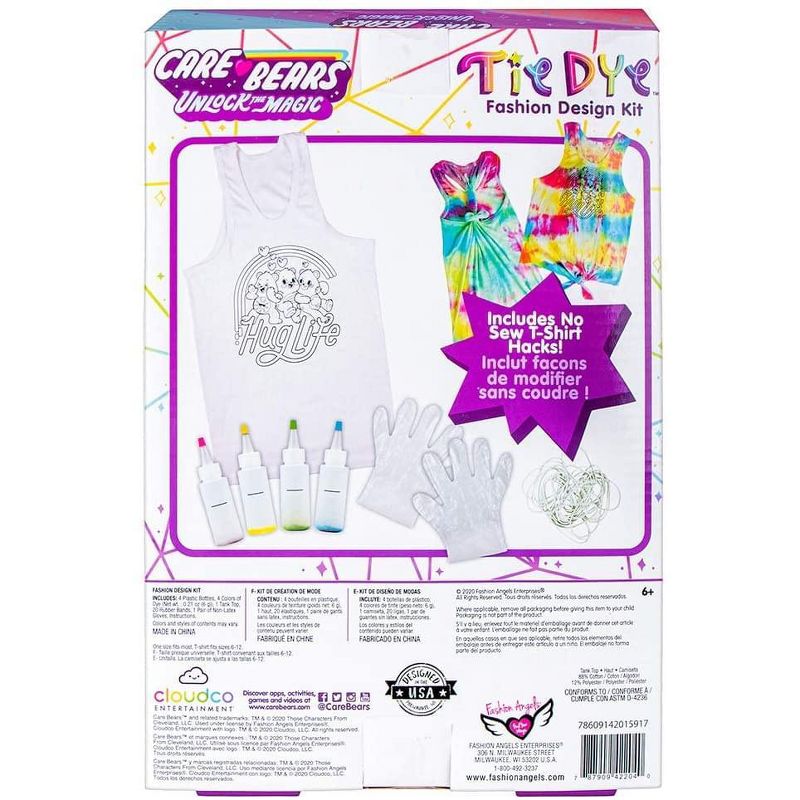 Fashion Angels Care Bears Tie Dye Tank Top Kit