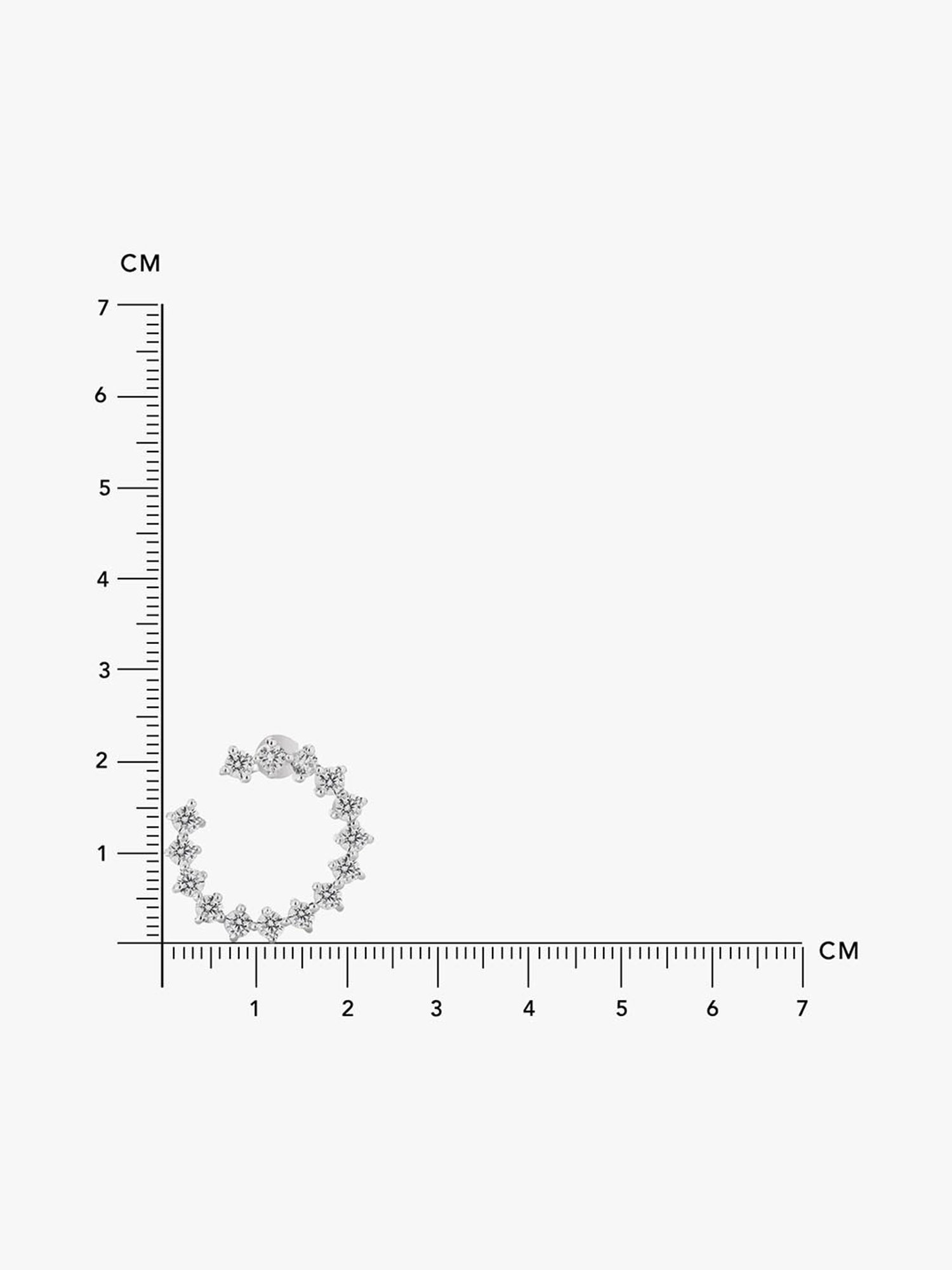 March by FableStreet Silver Statement Zircon Stud Earrings for Women