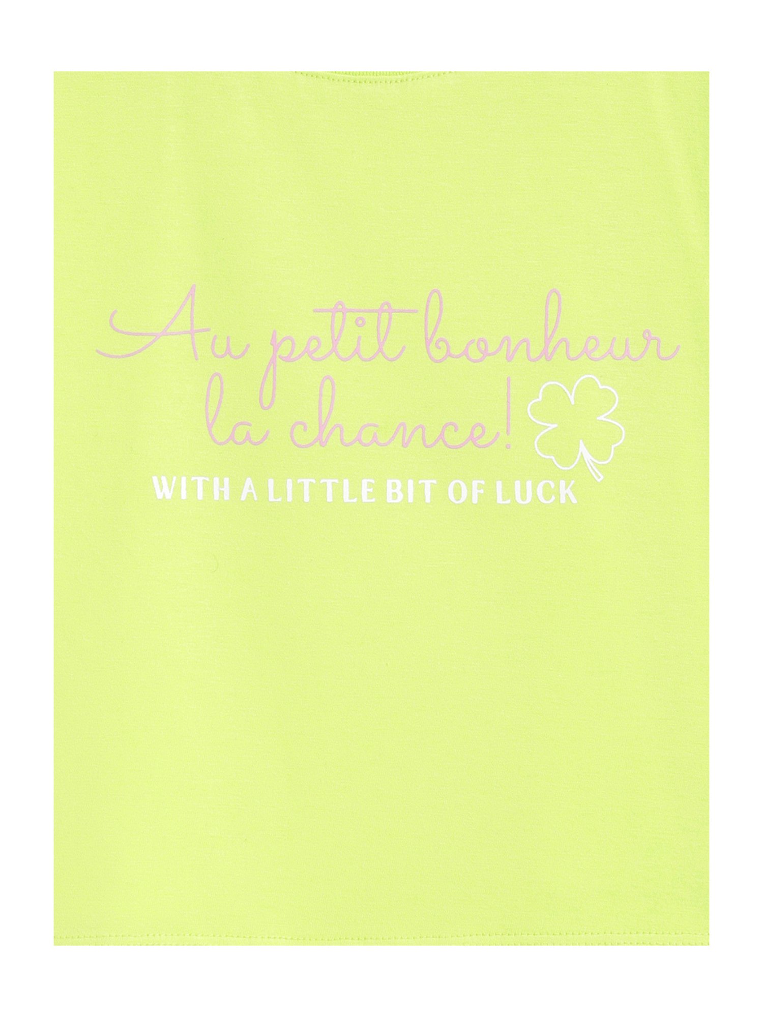 Campana Kids Lime Green Printed T-Shirt