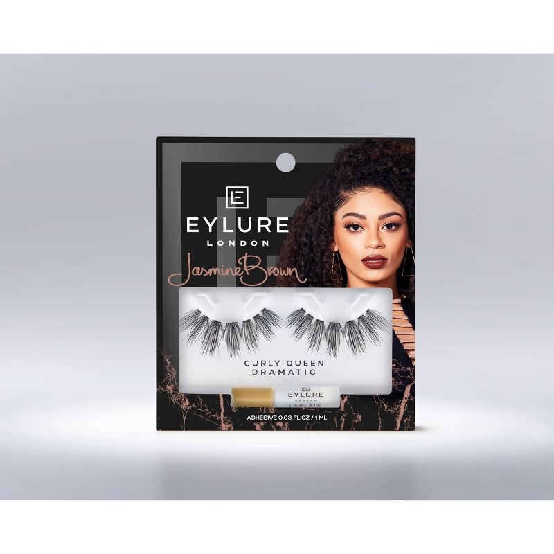 Eylure False Eyelashes Jasmine Brown Curly Queen - 1pr