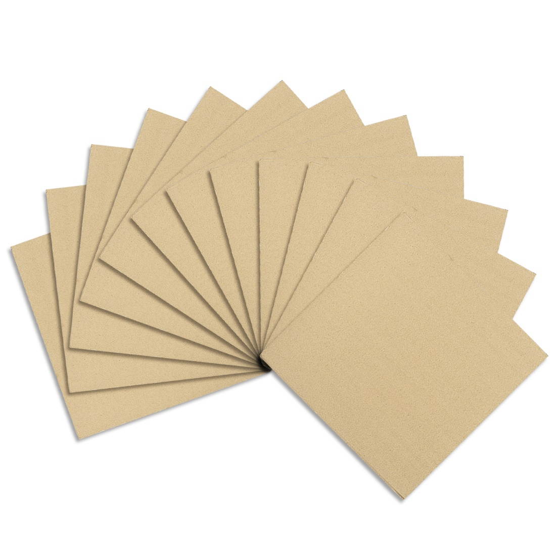 Corrugated Cardboard Filler Insert Sheet Pads 3-Layer 3mm x 8-Inch x 8-Inch for Packing, Mailing, and Crafts 12pcs