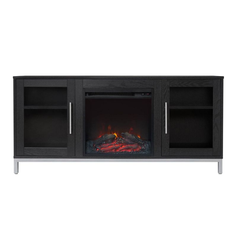 Lainey Fireplace TV Stand for TVs up to 65" Black - Versanora