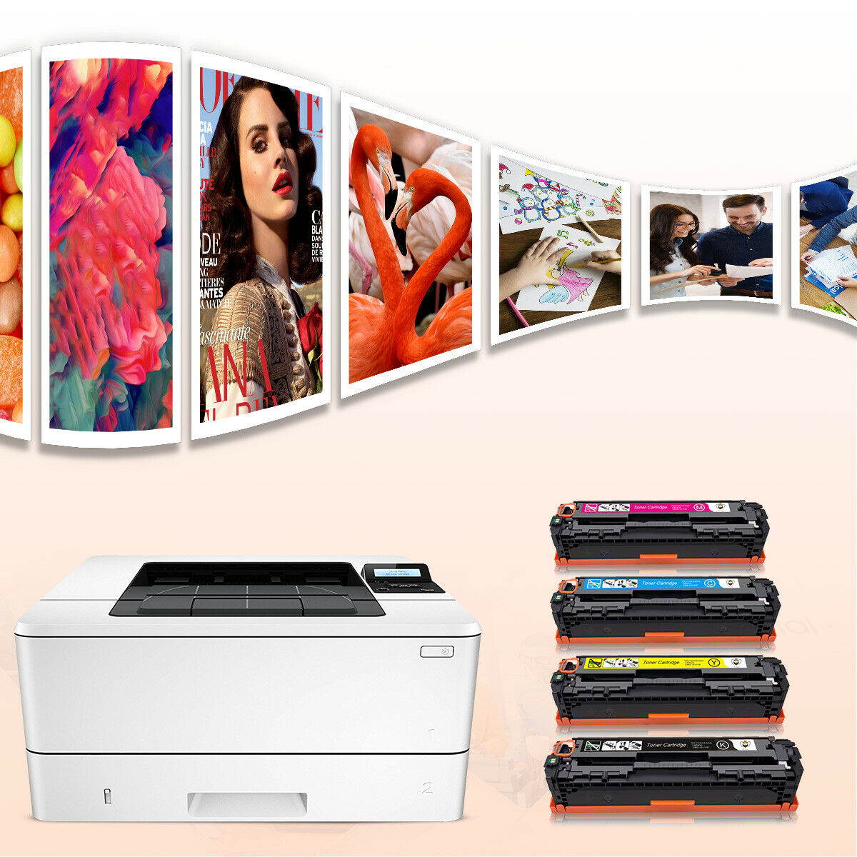 4PK Color Toner for HP CF210A 131A Laserjet Pro 200 M251nw M276nw MFP Printer