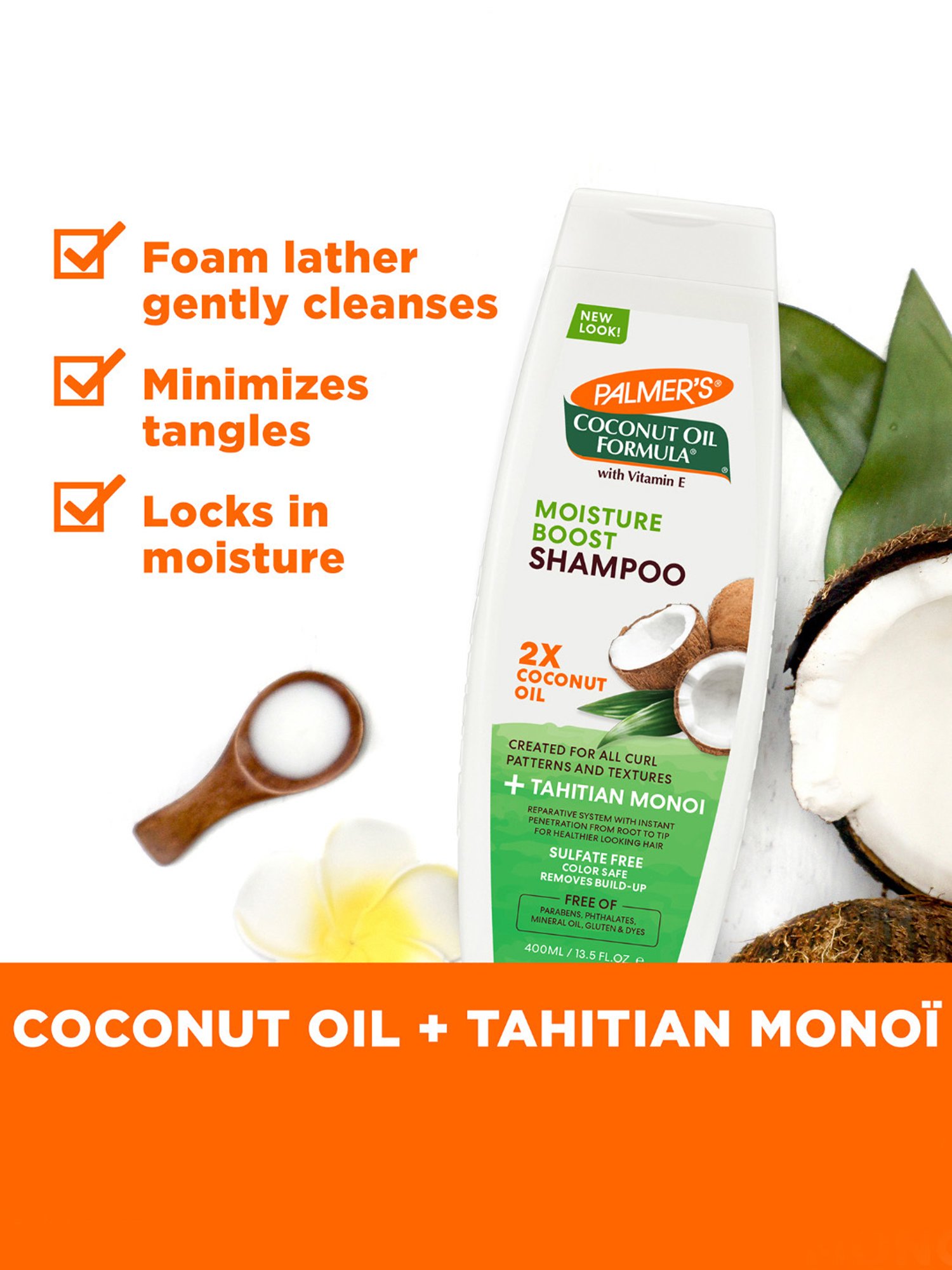 Palmer's Coconut Oil Formula with Vitamin E Moisture Boost Shampoo - 400 ml