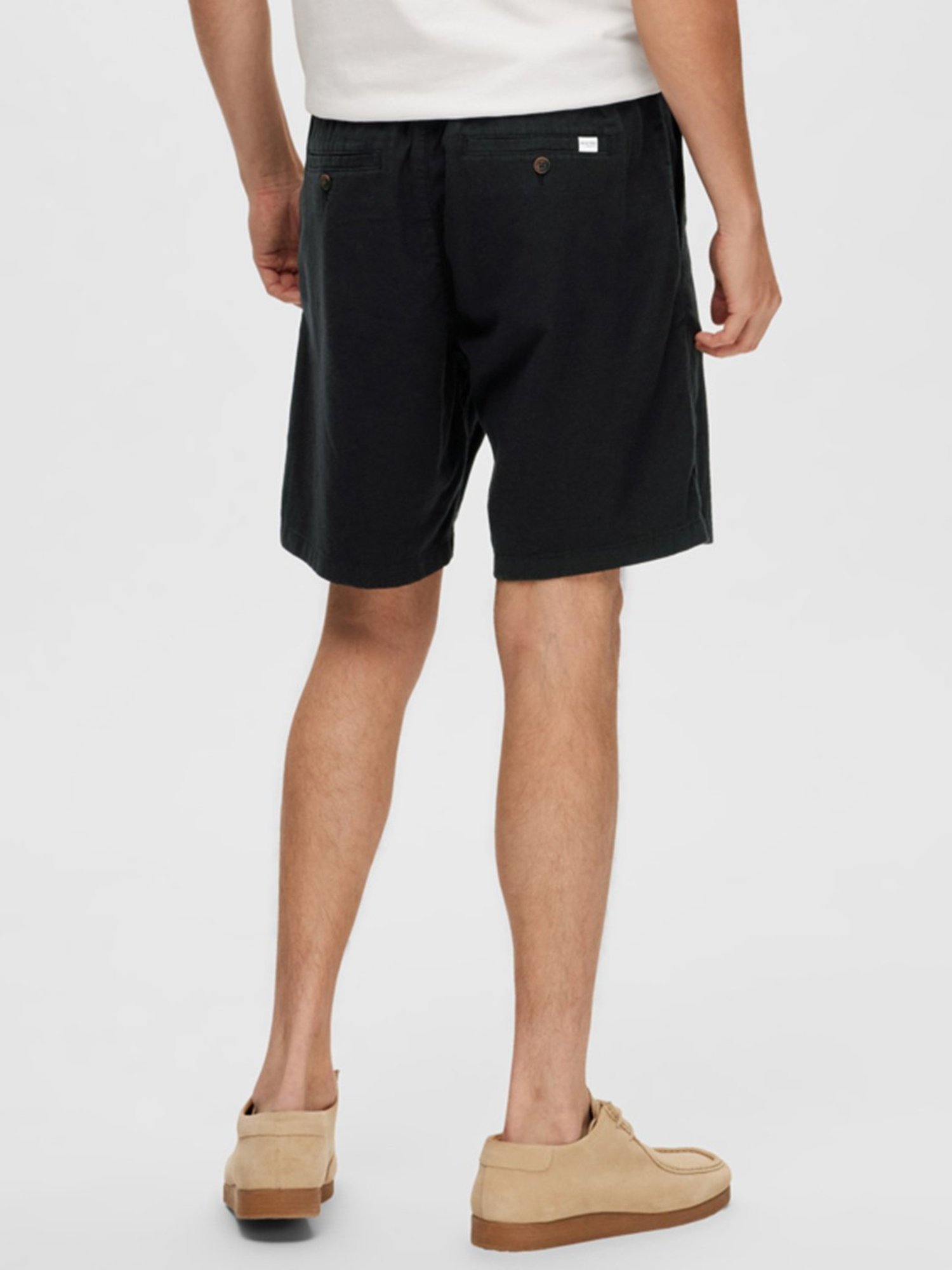SELECTED HOMME Jet Black Regular Fit Shorts