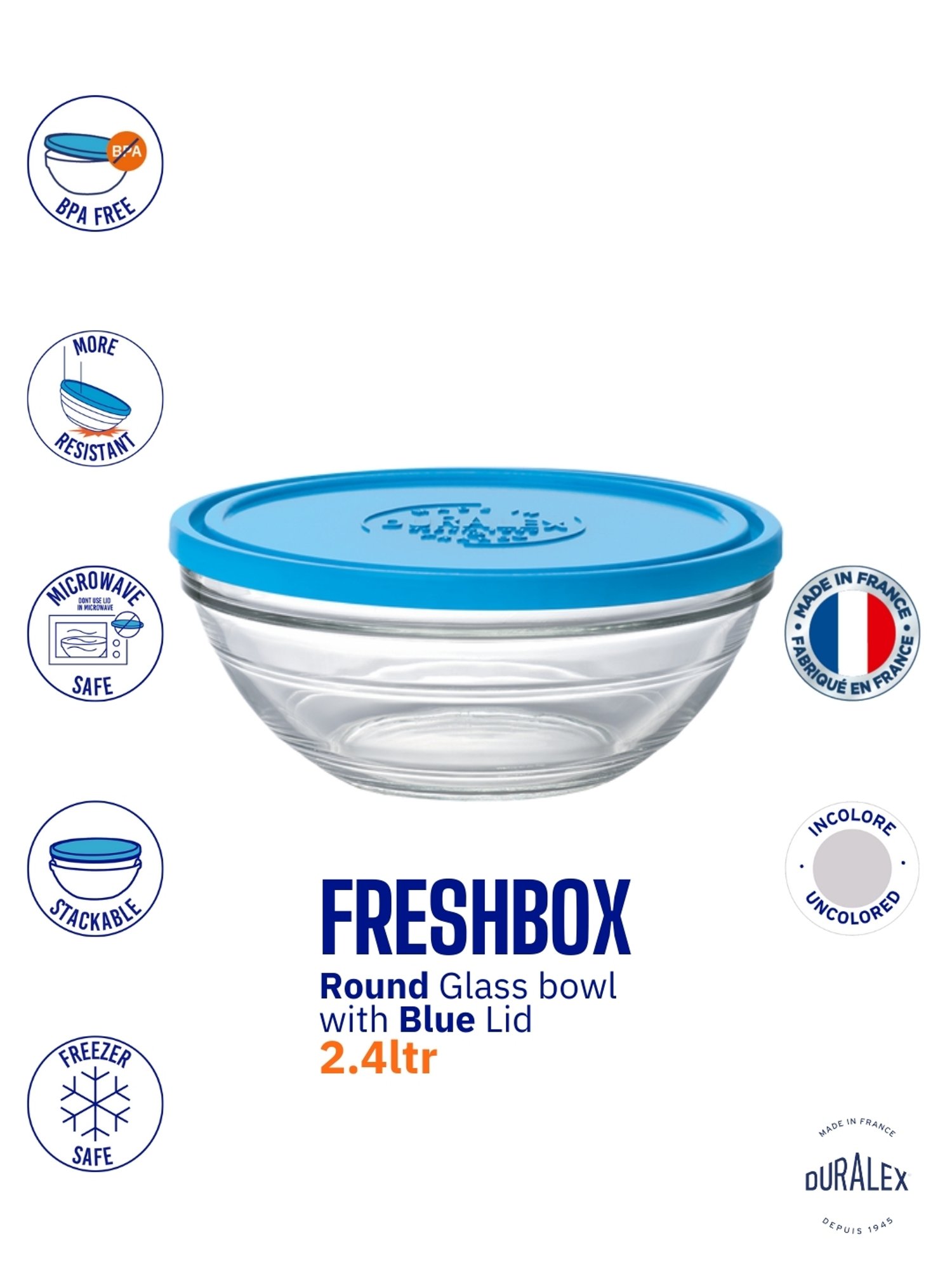 @home Nilkamal Black Polypropylene Snack Bowl With Lid (0.46 L)