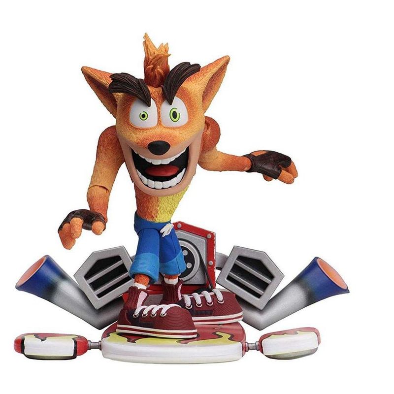 Neca Crash Bandicoot 5.5-Inch Crash w/ Jet Board Deluxe Action Figure