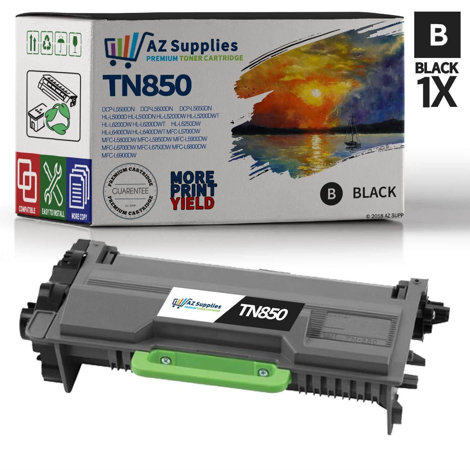 AZ Supplies Toner | 40% more Print Performance| replace Brother TN850 TN-850 for DCP-L5500DN, DCP-L5600DN, DCP-L5650DN, DCP-L6600DW, HL-L5000D, HL-L5100DN, HL-L5200DW, HL-L5200DWT, HL-L6200DW, HL-L620