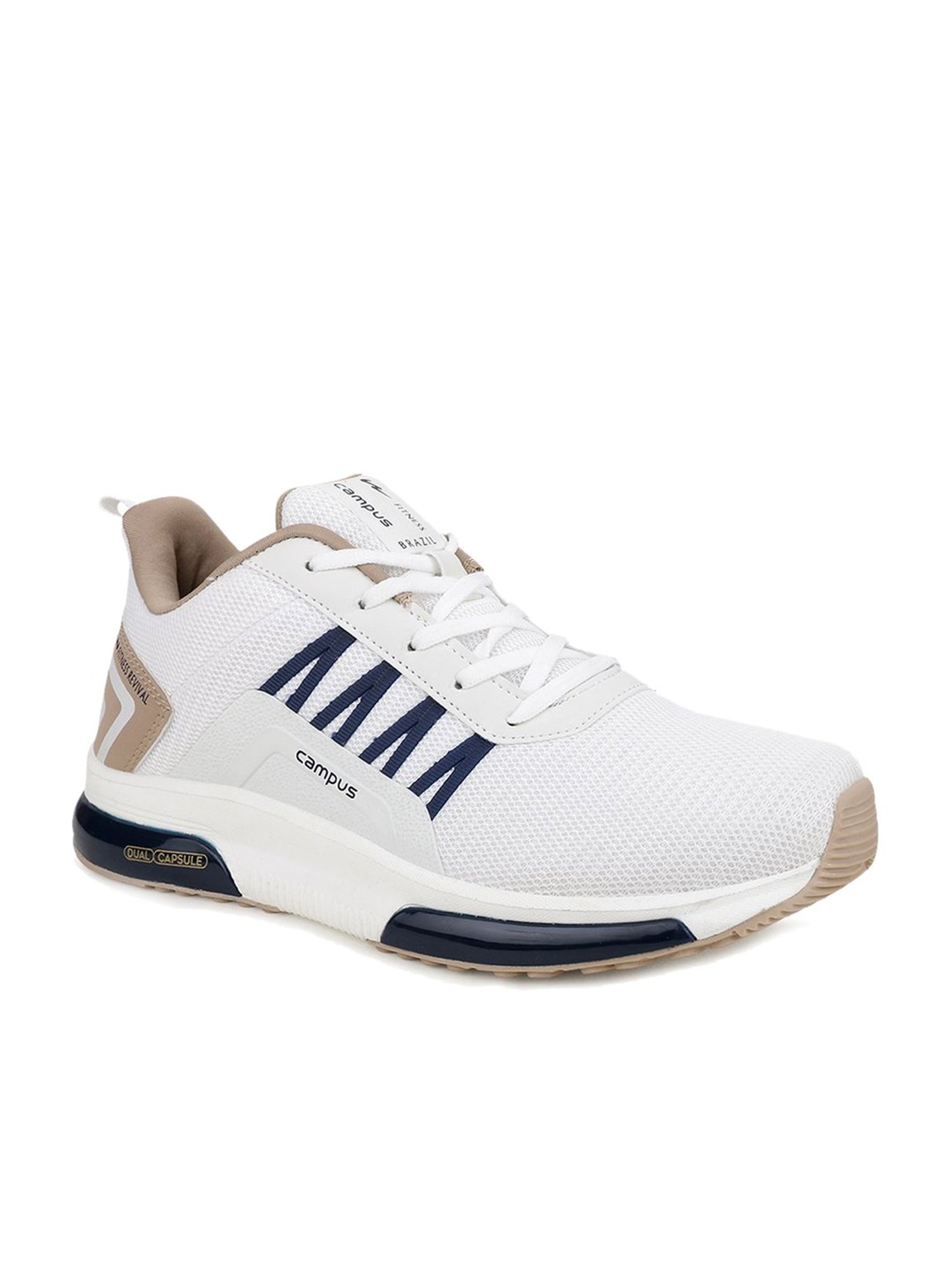 Campus Men's BRAZIL PRO White Running Shoes