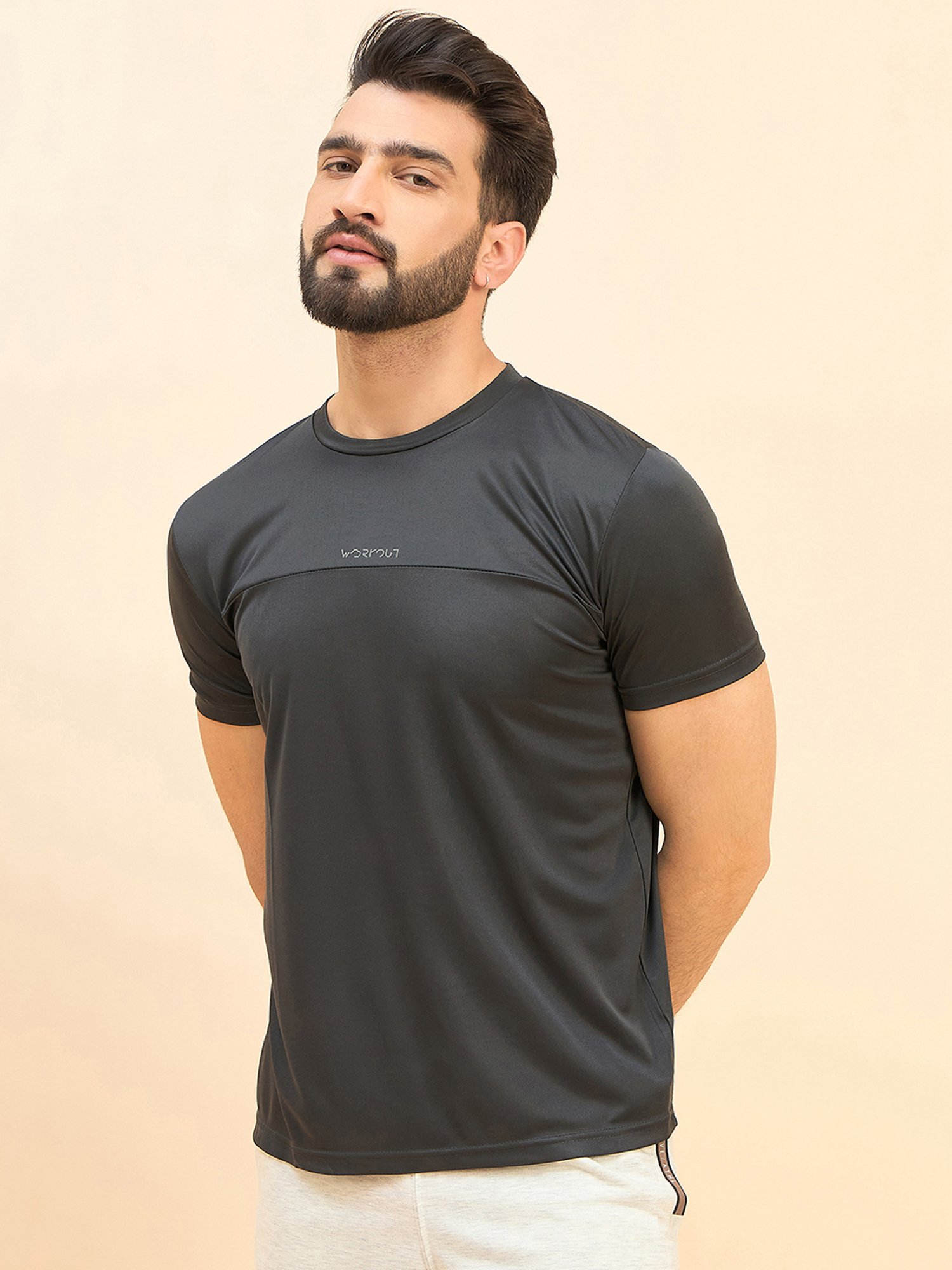 Sweet Dreams Dark Grey Regular Fit Crew T-Shirt