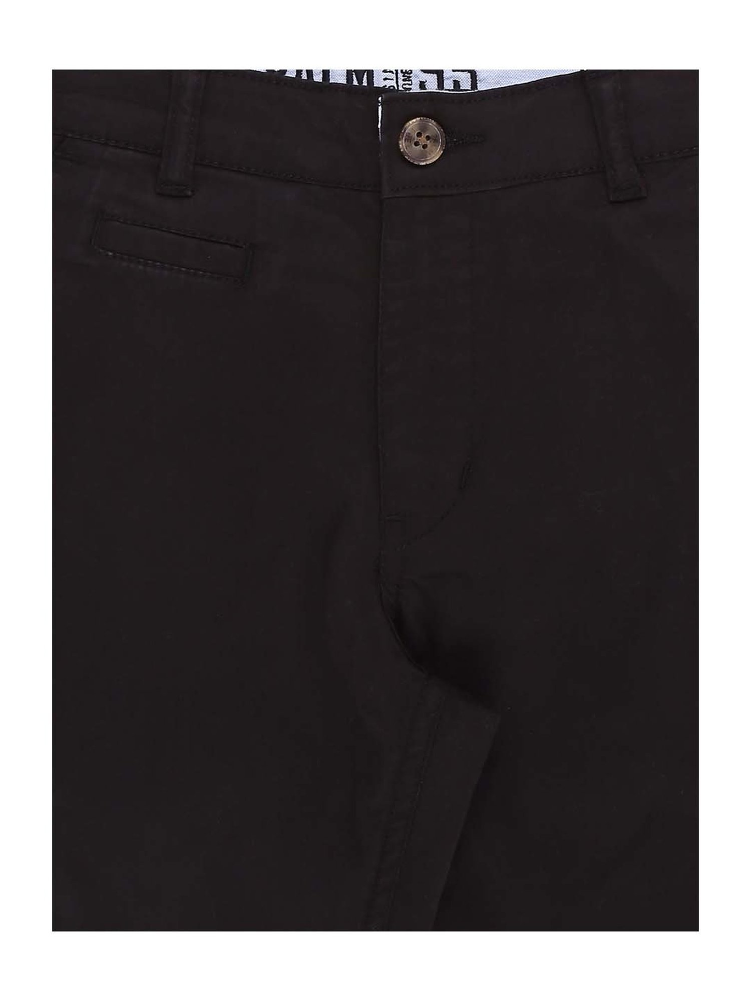 Palm Tree by Gini & Jony Kids Black Cotton Bermudas