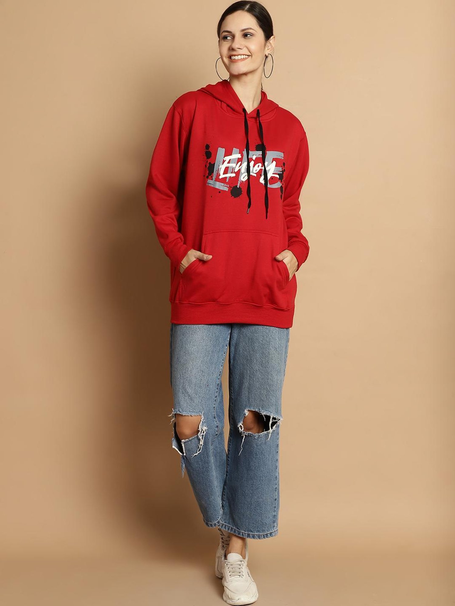 Vimal Jonney Maroon & Black Printed Sweatshirt - Pack Of 2