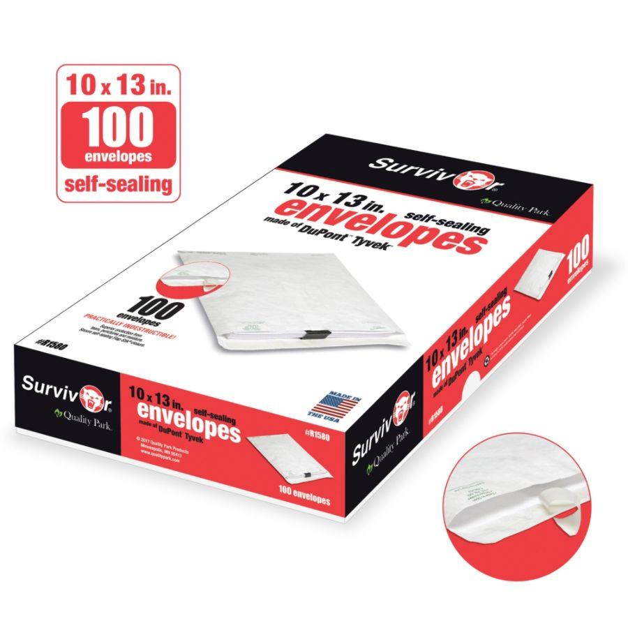 Survivor Tyvek Mailer 10 x 13 White 100/Box R1580
