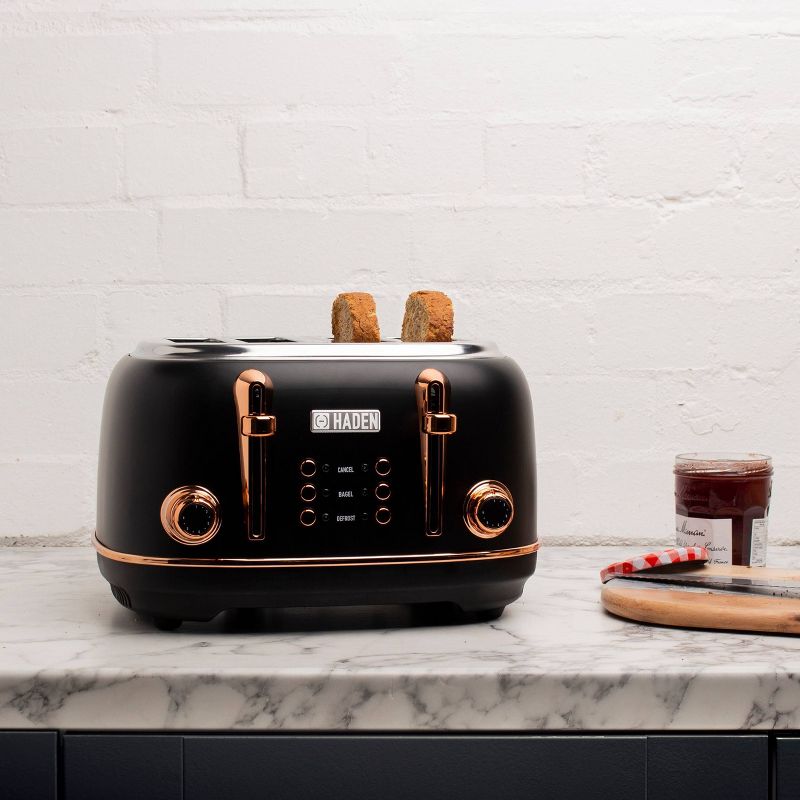 Heritage 4-Slice Toaster - Copper/Black
