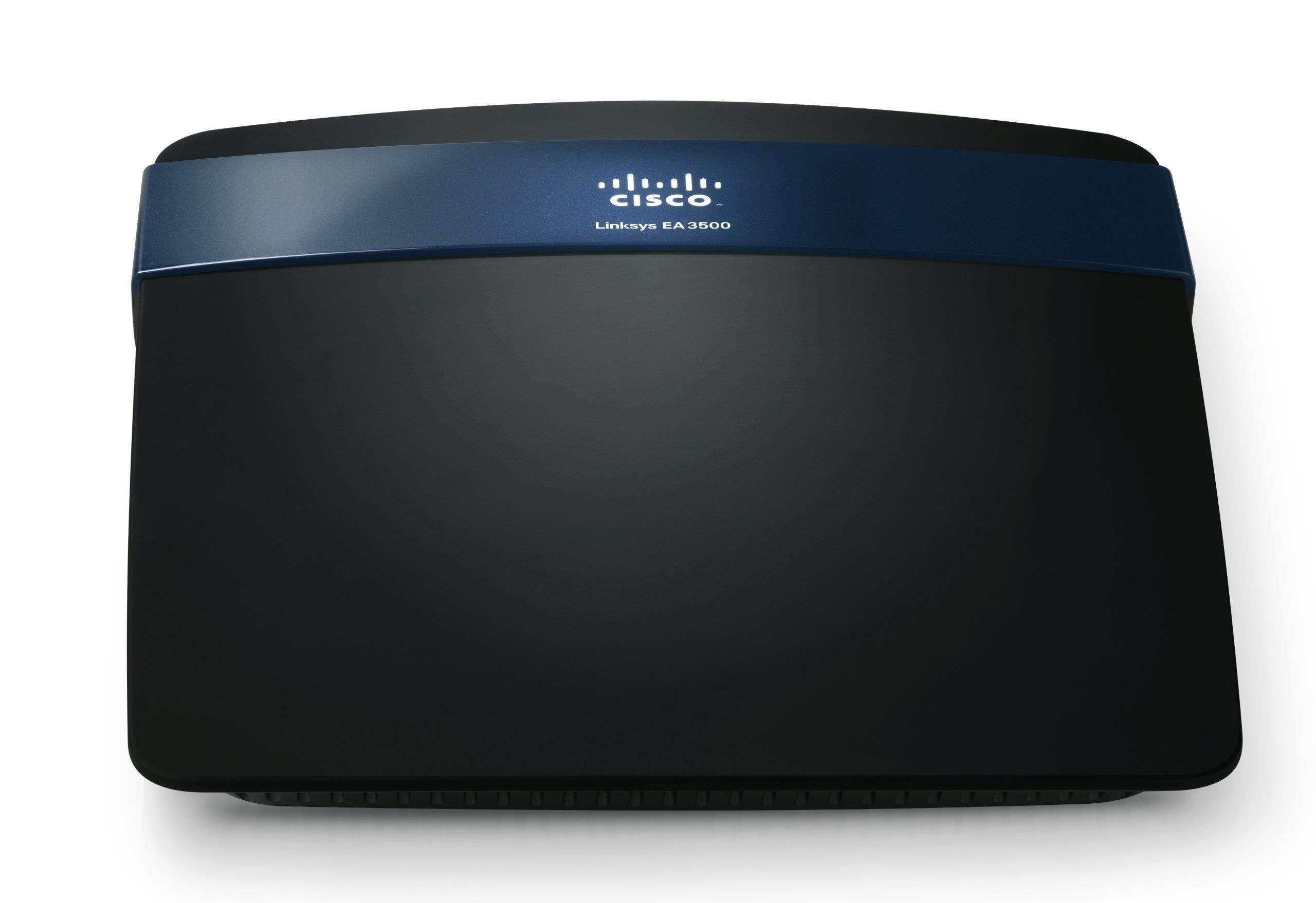 Linksys LNKEA3500 Wireless Router, Dual-Band, 450Mbps, 8 in. x 6 in. x 4 in., Black