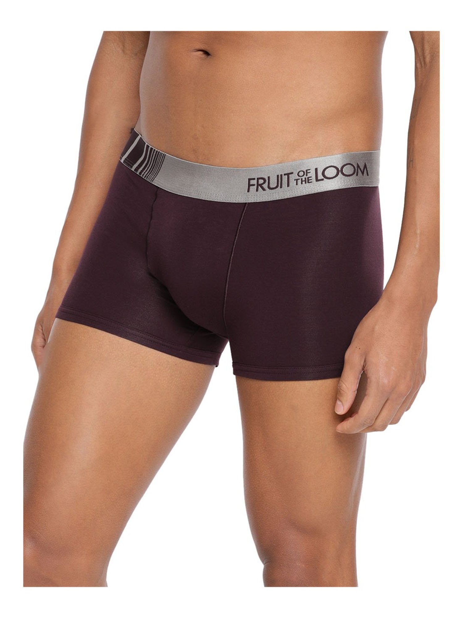 Fruit of the Loom Maroon Regular Fit Trunks