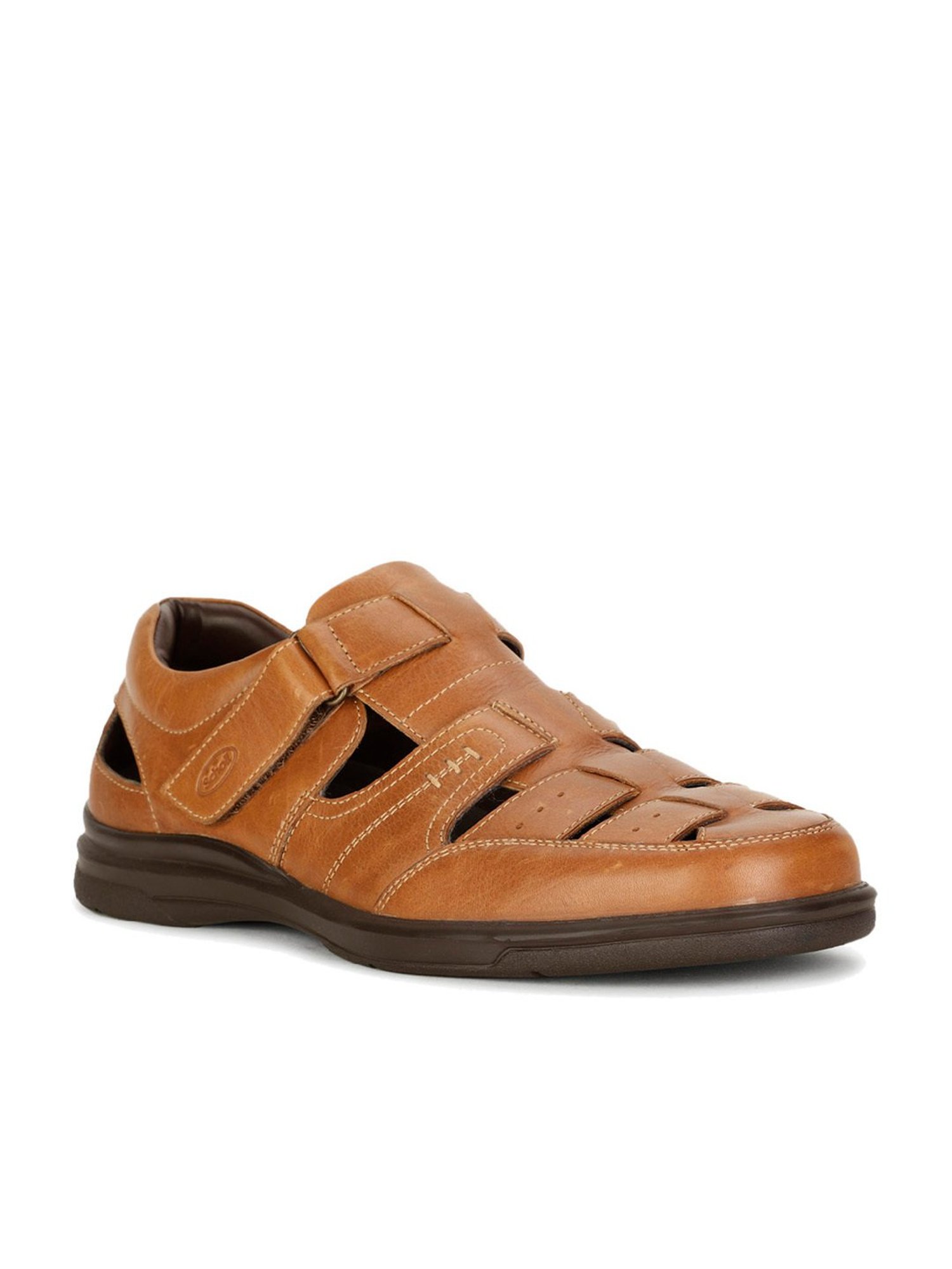 Scholl by Bata Men's JOSE FM Tan Fisherman Sandals