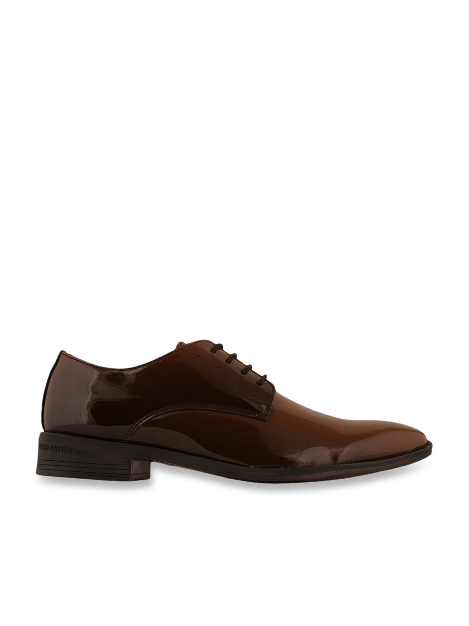 Pelle Albero Men's Brown Derby Shoes