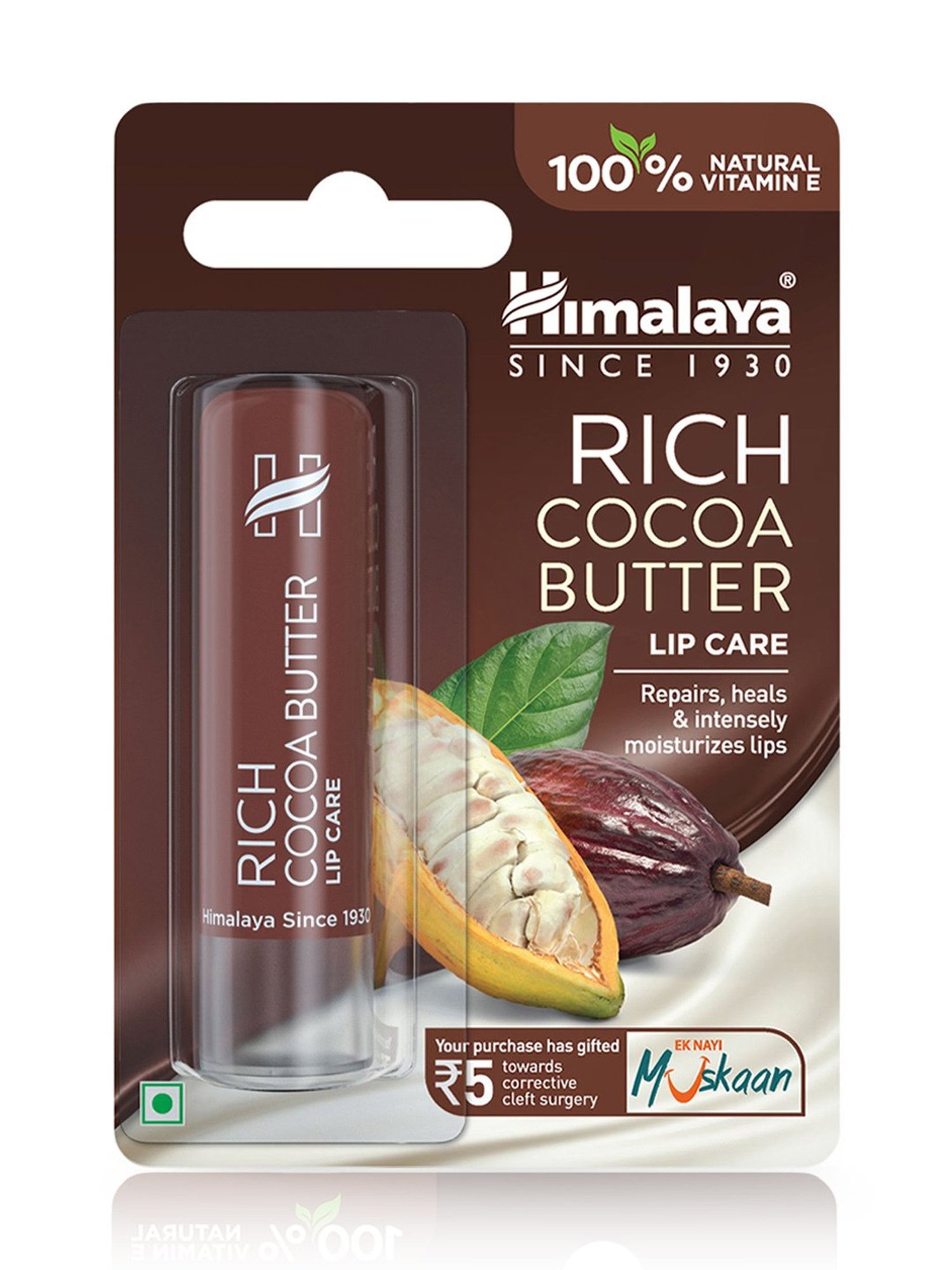Himalaya Rich Cocoa Butter Lip Care - 4.5 gm
