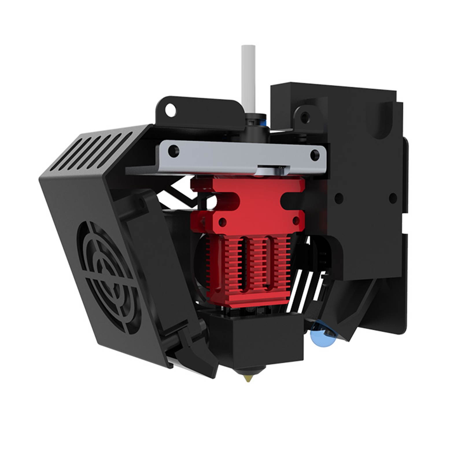 Original Creality Assembled Full Extruder Hotend Kit with Heating/Cooling/Leveling System 0.4mm Nozzle Aluminum Heating Block 100K Ohm Thermistor 24V Compatible with Creality CR-6 SE 3D Printer