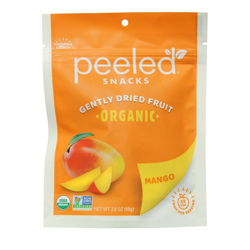 Peeled Organic Dried Mango Snacks - 2.8oz