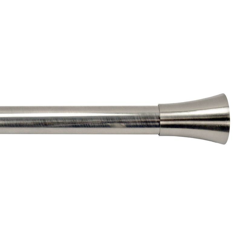 84"-150" Stainless Steel Flare Rod Set Indoor / Outdoor Brushed Nickel - Versailles Home Fashions
