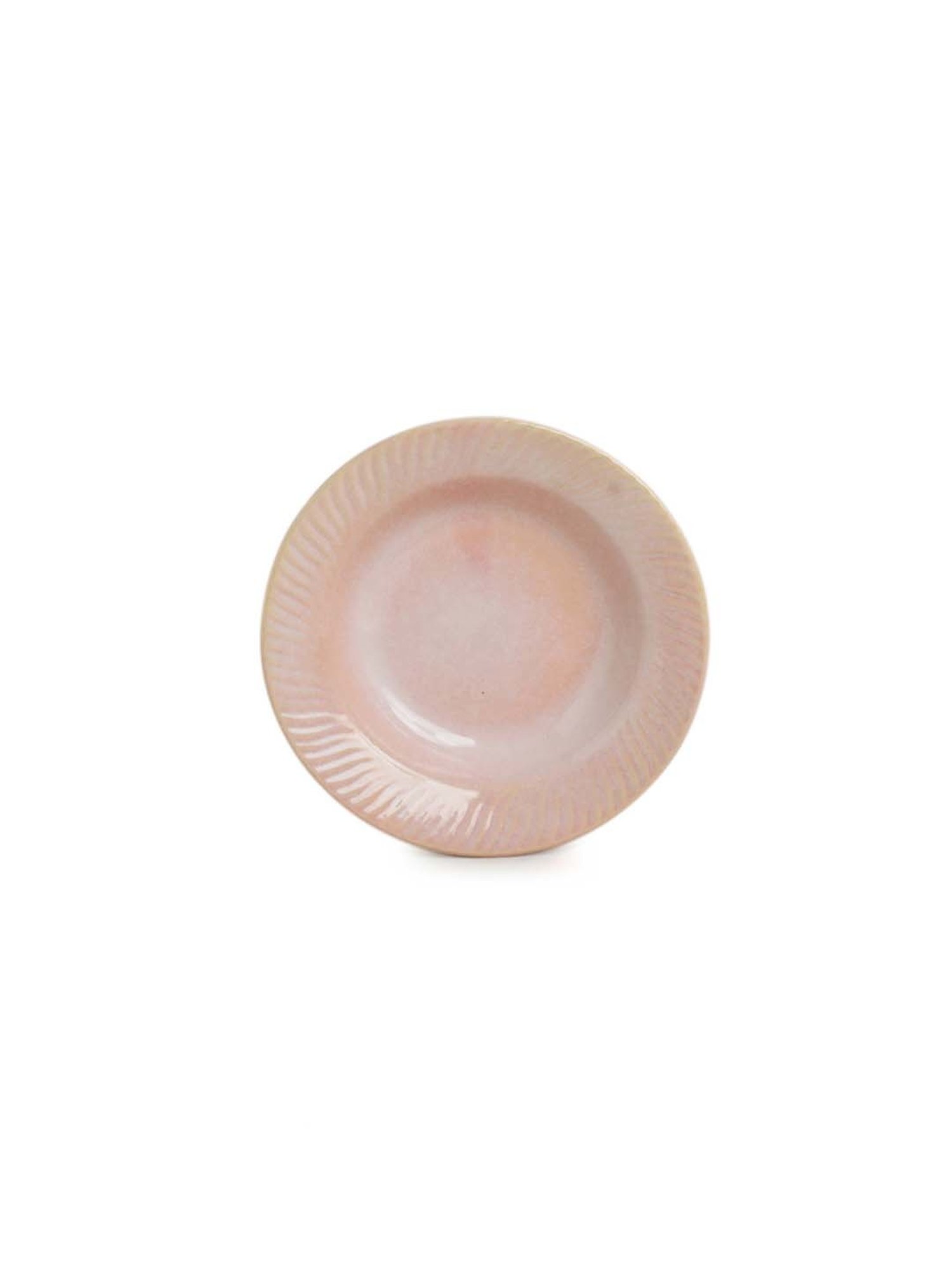 ExclusiveLane Reef Off-White Ceramic Side Plate