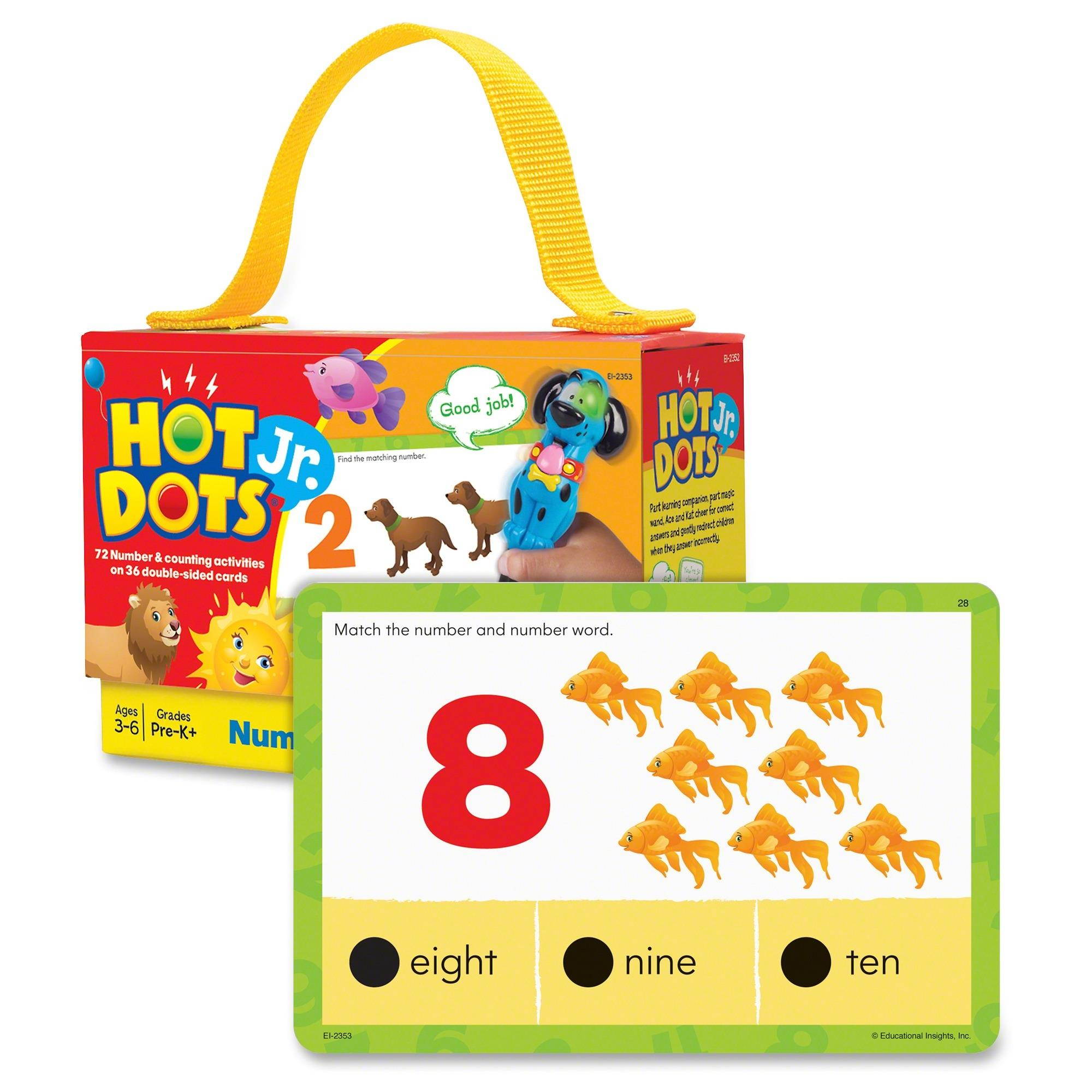 Educatnl Insights Hot Dots Jr. Numbers Card Set
