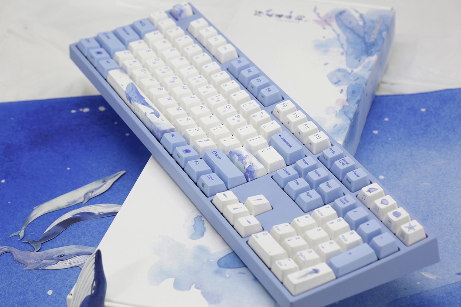 2, 60% Wired/Wireless Mechanical Keyboard (Kailh Box Brown Switch/White Case) - Full Keys Programmable - True RGB Backlit - Tap Arrow Keys - Double Shot PBT Keycaps - NKRO - 1900mAh Battery