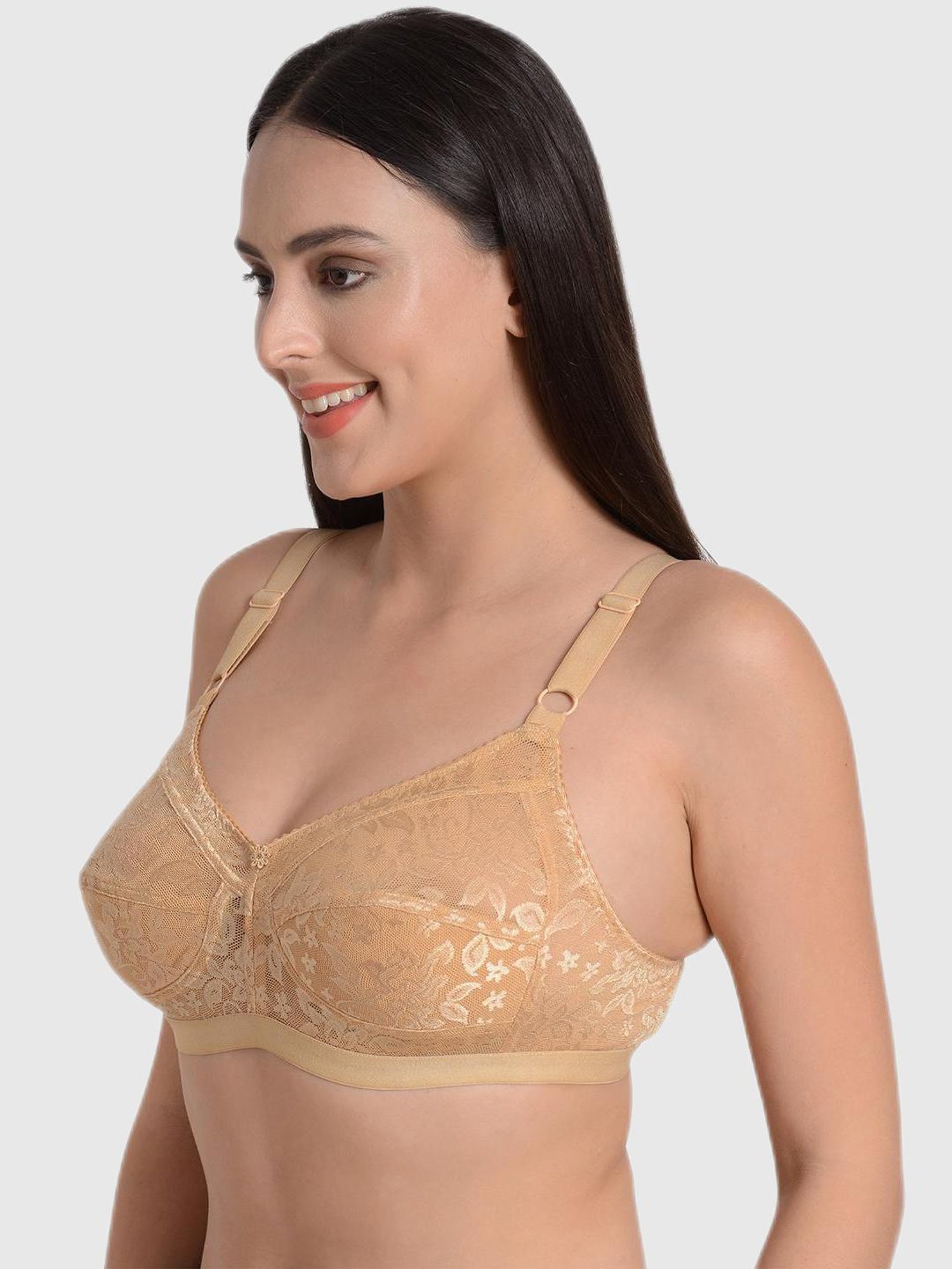 Mod & Shy Multi Lace Print Bra Set