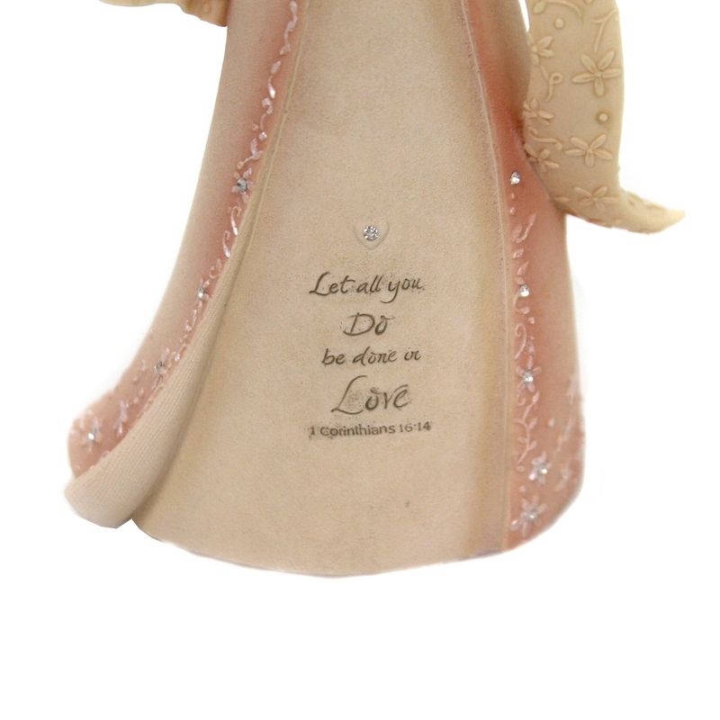 Foundations 7.5" Angel Of Love Heart Bible Verse Spiritual  -  Decorative Figurines
