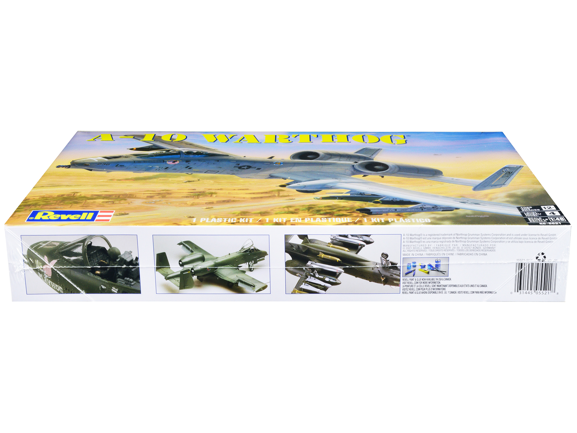 Level 4 Model Kit Fairchild Republic A-10 Warthog (Thunderbolt II) Aircraft 1/48 Scale Model by Revell
