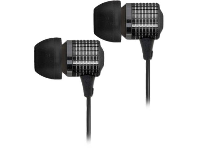 Bytech Black STHD1200 Earbud Earbuds with Microphone, 4 ft Cord