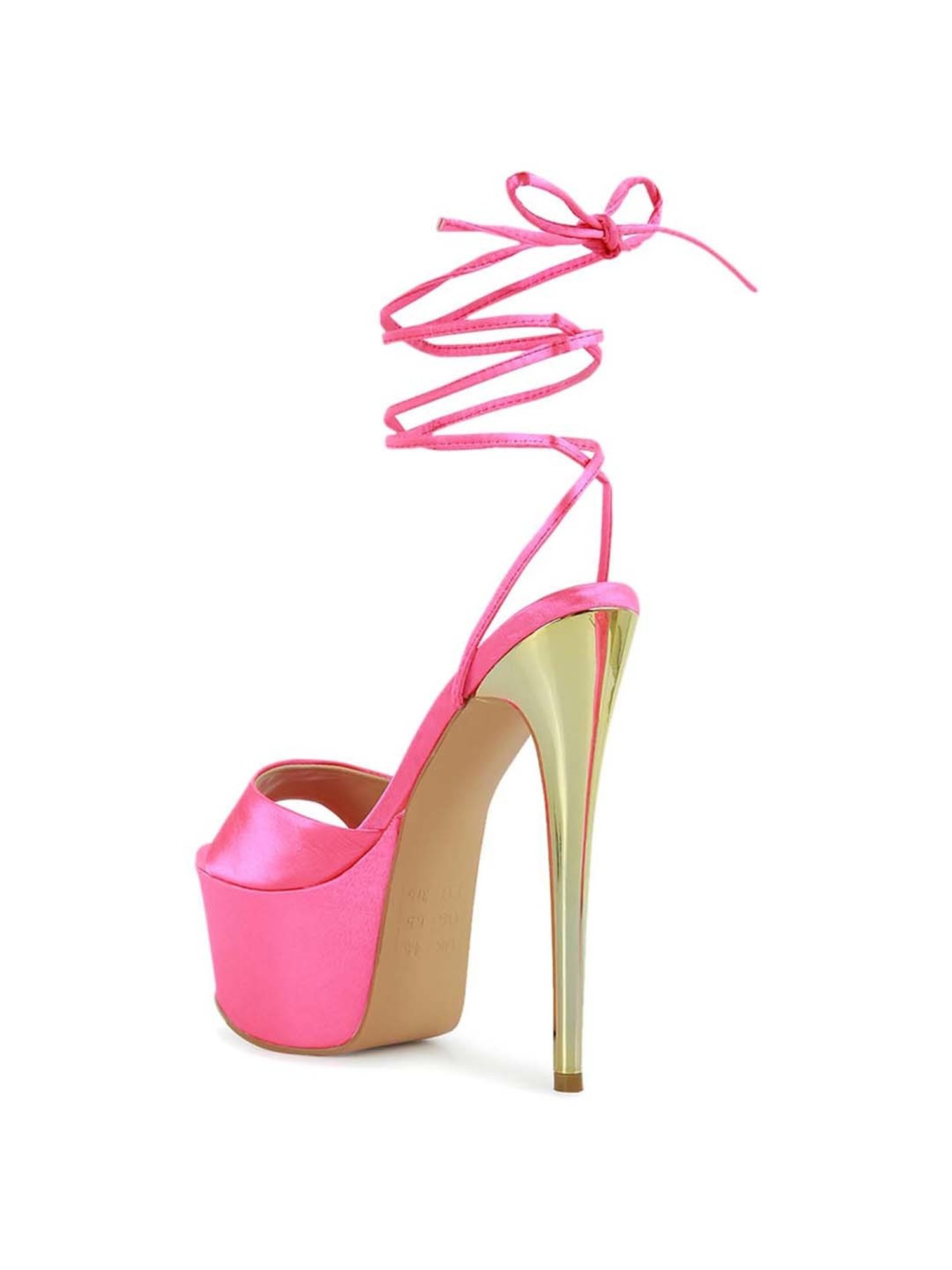 London Rag Women's Pink Gladiator Stilettos