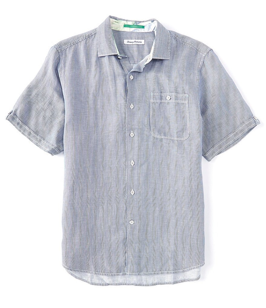 Visconti Geo Floral Print Short-Sleeve Woven Shirt