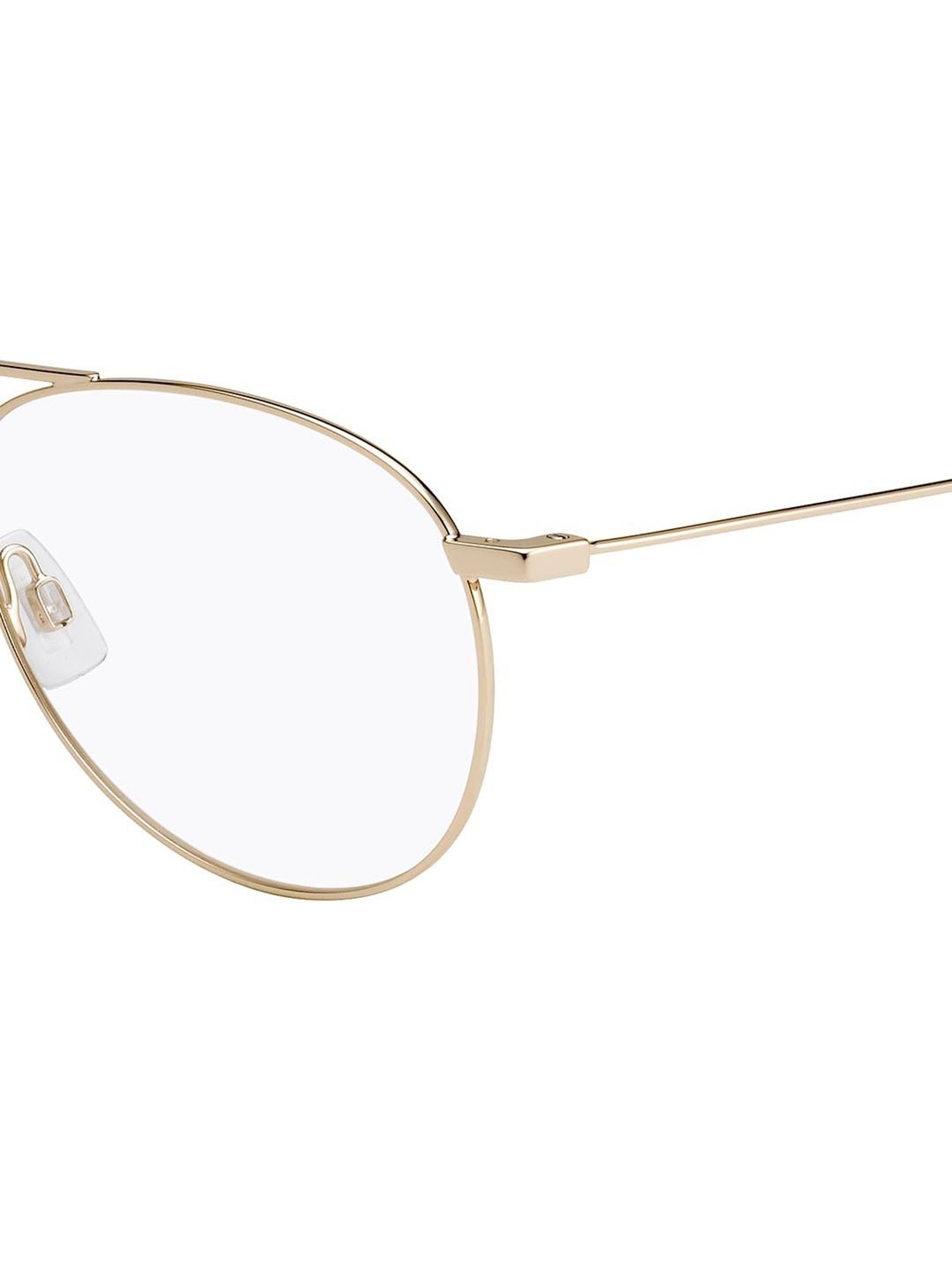 HUGO Gold Aviator Eye Frames for Men