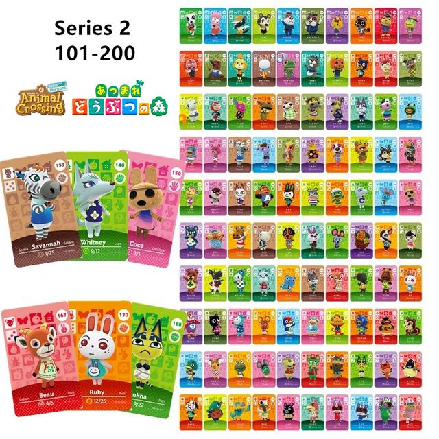 Series 2 (101-200) Animal Crossing Game Villager Amiibo Card for Nintendo Switch