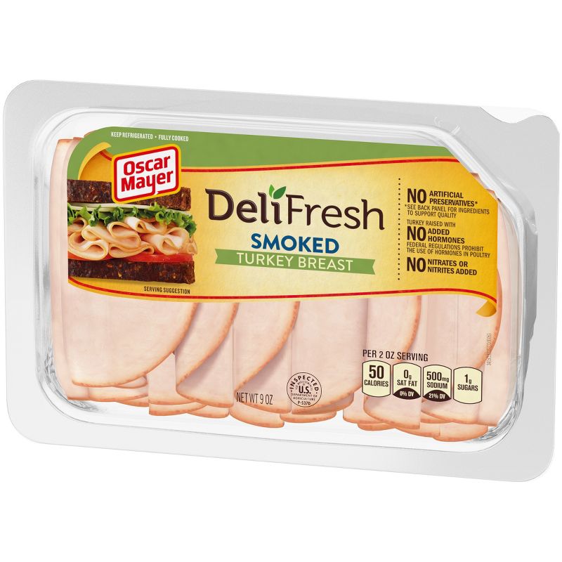 Oscar Mayer Deli Fresh Sliced Smoked Turkey Breast - 9oz