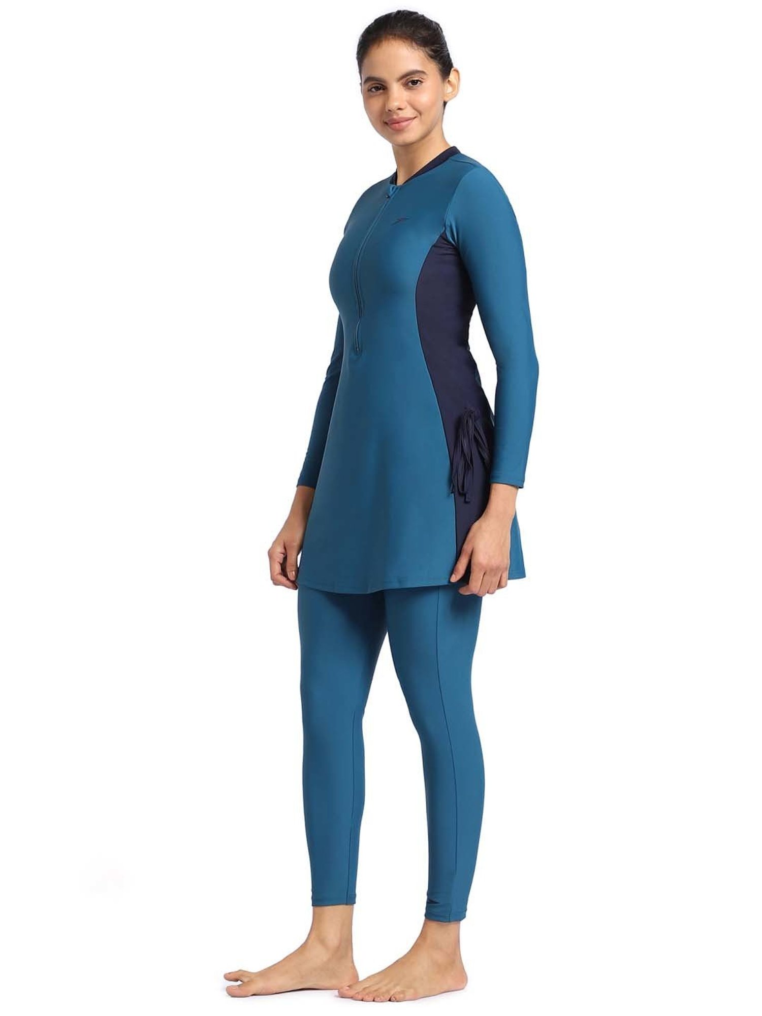 Speedo Blue Plain Two Piece Swimwear