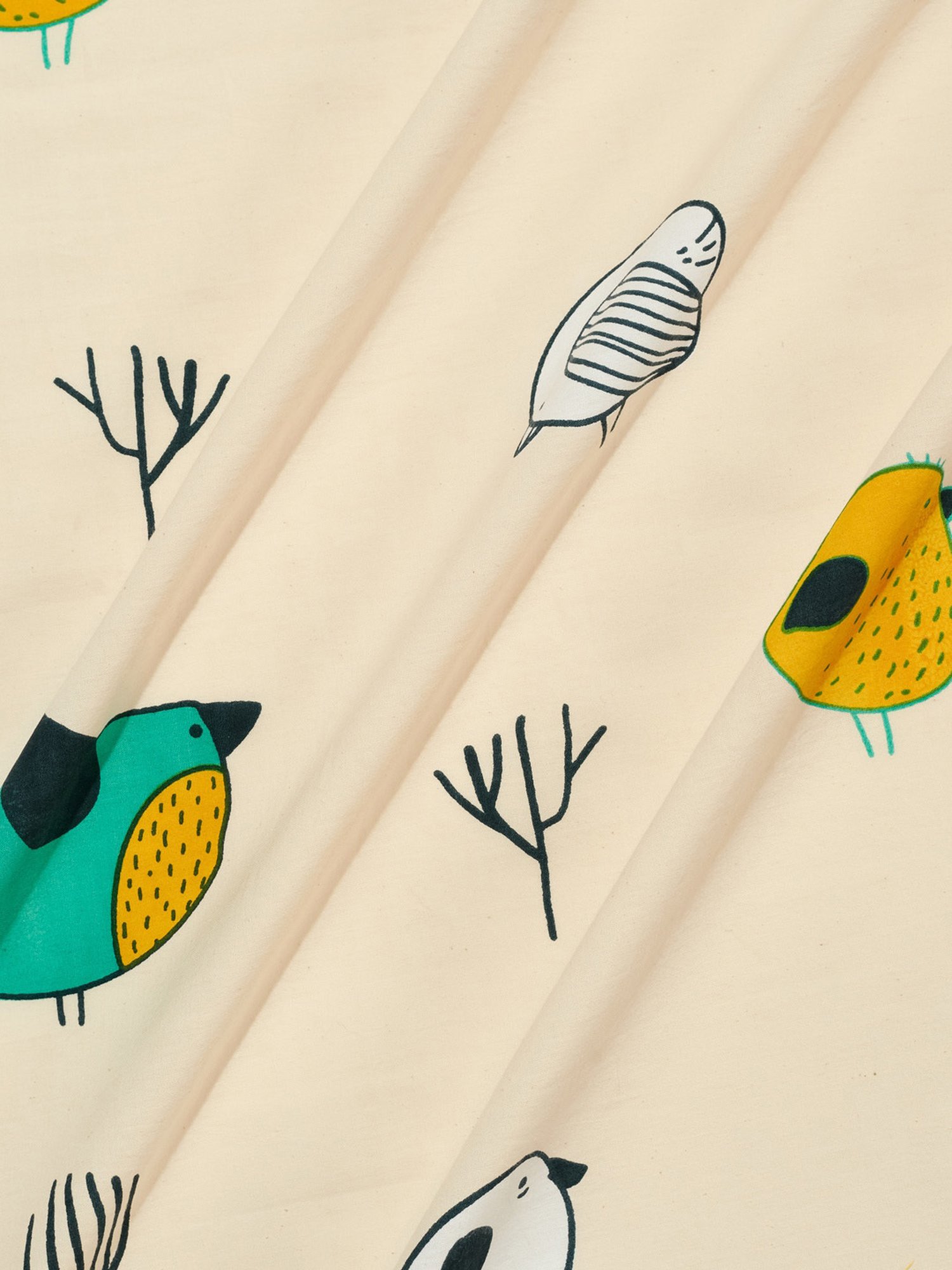 Fabindia Home Printed Pink 180 TC Cotton Single Size Bed Sheet with 2 Pillow Covers