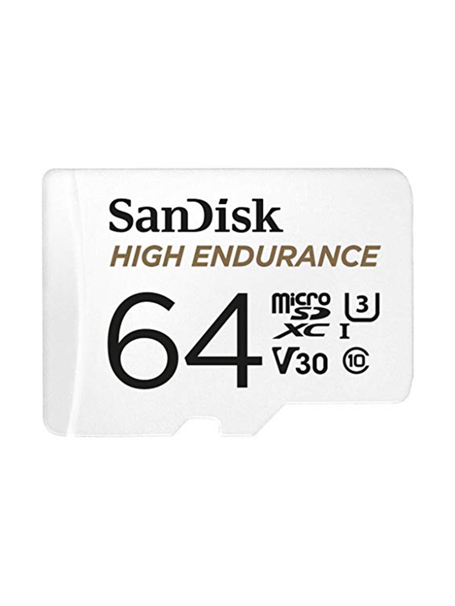 SanDisk 64GB High Endurance Video MicroSDXC Card with Adapter (White)