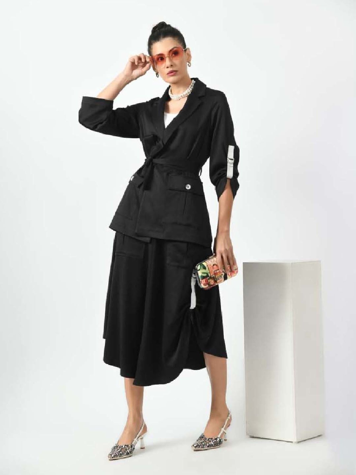 Office & You Black Plain Jacket