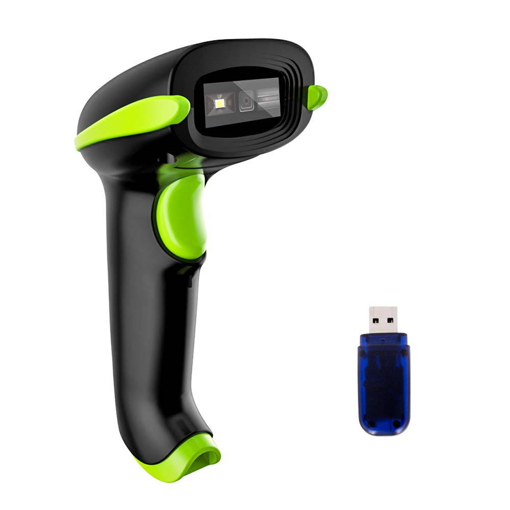 Wireless 2D Barcode Scanner, 3 in 1 Compatible with Bluetooth Function & 2.4GHz Wireless & Wired Connection, Connect Smart Phone, Tablet, PC, USB Image Bar Code Reader For QR PDF417 Datamatrix