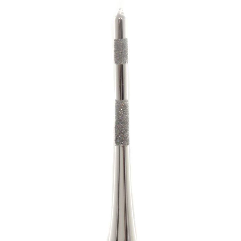 Christina's World 18.5" Silver 4 Ball Finial Shiny Tree Topper  -  Tree Toppers