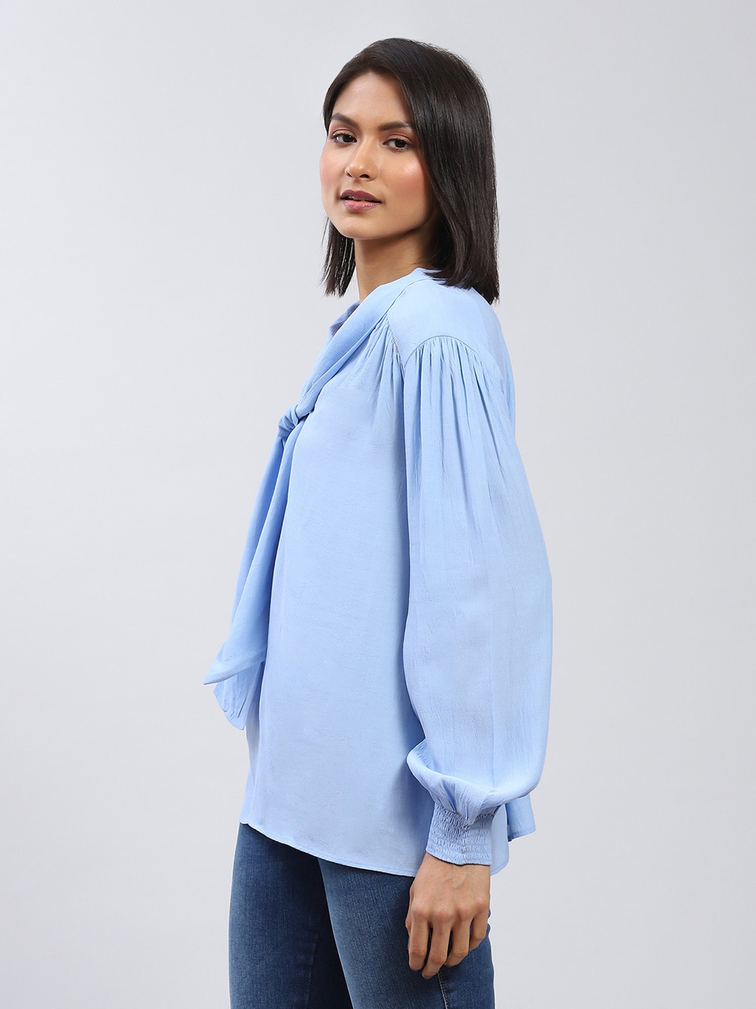 Label Ritu Kumar Sky Blue Top