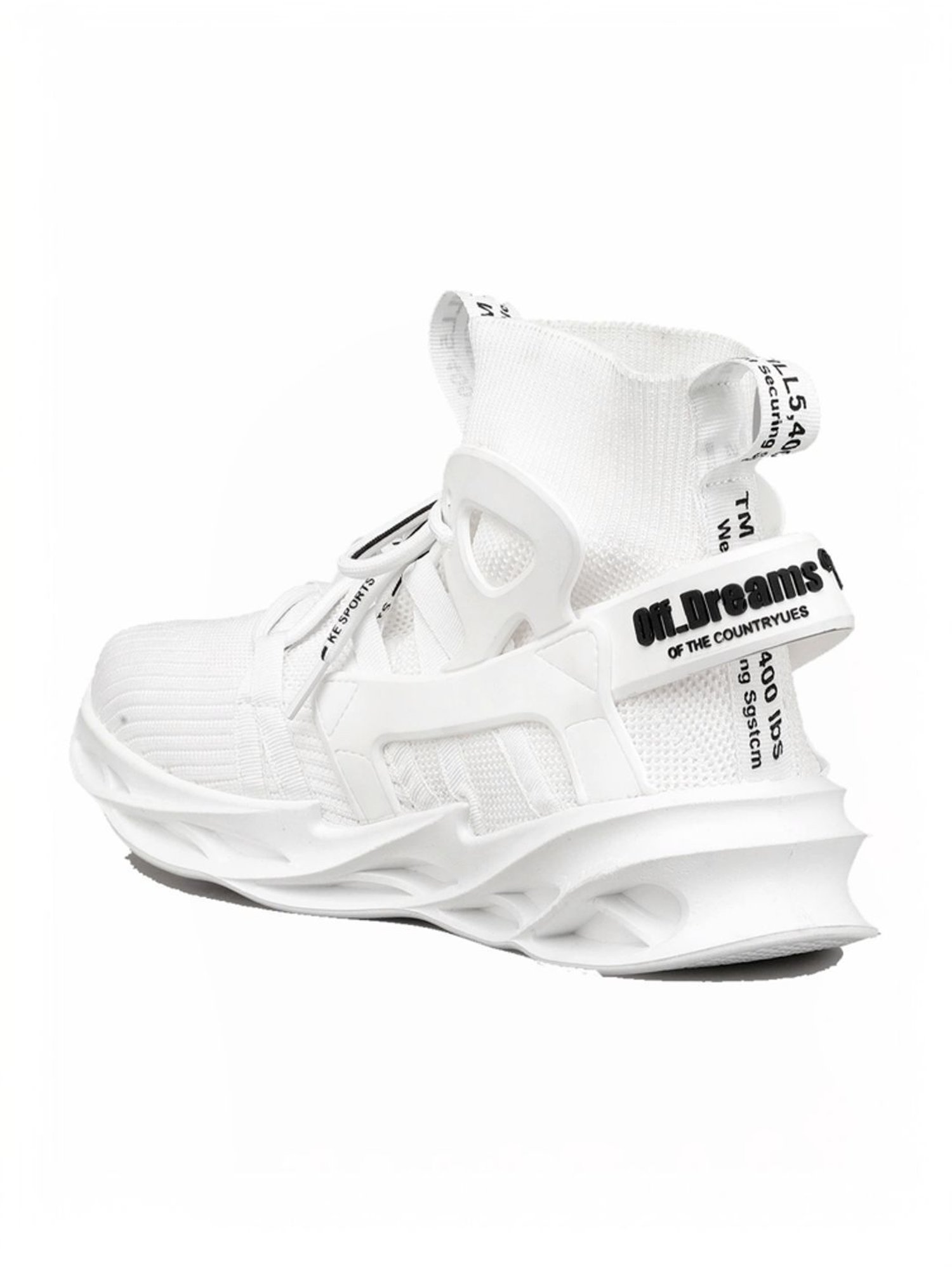 Rapid Box Men's White Running Shoes