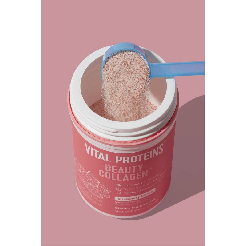 Vital Proteins Strawberry Lemon Beauty Collagen Dietary Supplements - 9oz