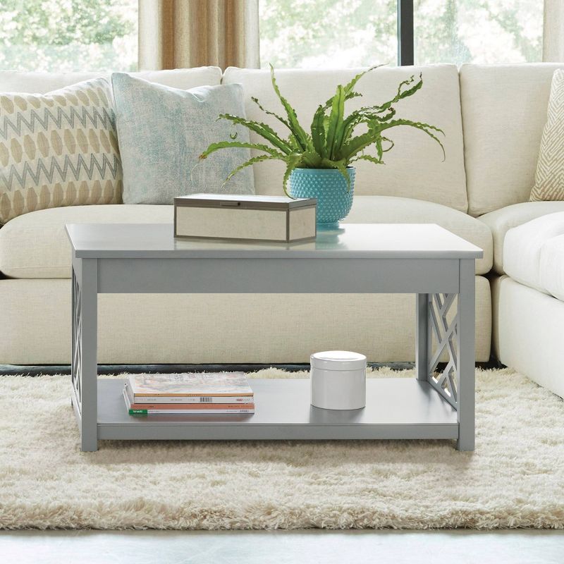 36" Middlebury Wood Coffee Table Gray - Alaterre Furniture