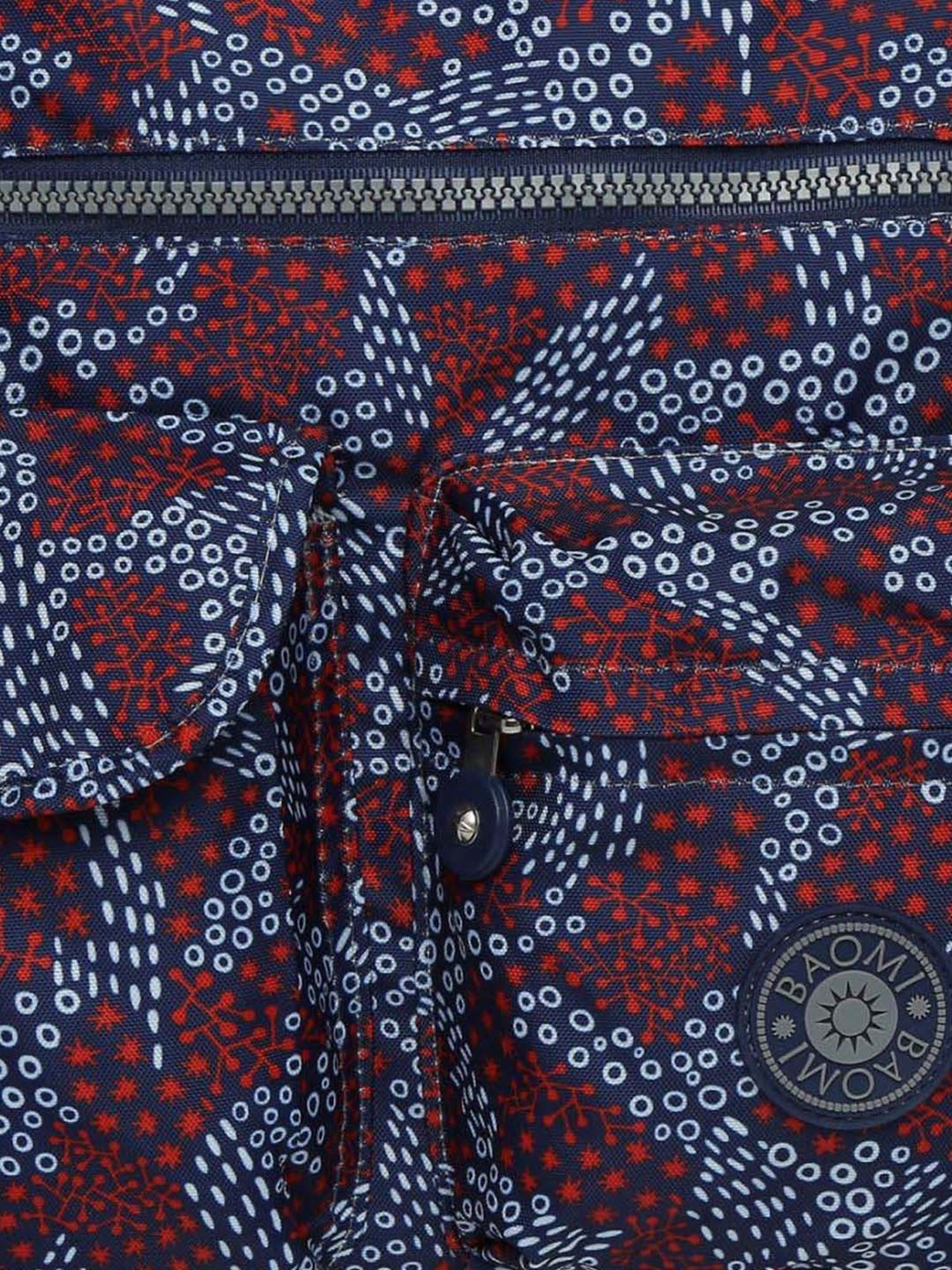 Baomi Blue & Red Printed Medium Shoulder Bag